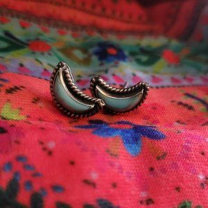 Moon Turquoise Earrings